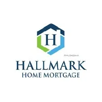 Logo of hallmark home mortgage featuring a geometric design with the letters 'h' and 'm.'.